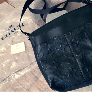 Coach Men's Leather messenger bag